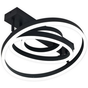 Изображение товара Потолочная люстра светодиодная 40 см (+ночной режим) Escada Enke 10266/3LED 80Вт, с ПДУ, металл/акрил, черный