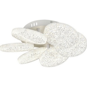 Изображение товара Люстра потолочная светодиодная на 30 м? (+ночной режим) с пультом Escada Agata 10278/6LED 75Вт, изменение цветовой температуры с помощью выключателя, металл/акрил, белый