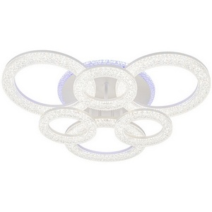 Изображение товара Потолочная люстра (+ночной режим) с пультом Escada Alunit 10281/6LED 182Вт, металл/акрил, белый