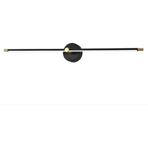 Изображение товара Настенный светодиодный светильник Escada Focus 10289/1LED Black 10Вт, металл/силикон, чёрный/золото