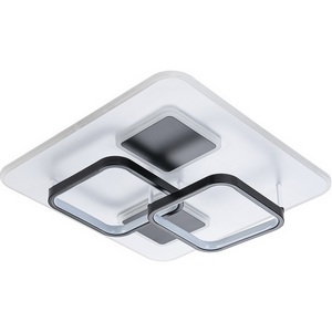 Изображение товара Потолочная люстра Escada Module 10289/4LED 105Вт, 3000/4000/6000K, ночник, таймер, пульт, металл/силикон/акрил, белый/чёрный