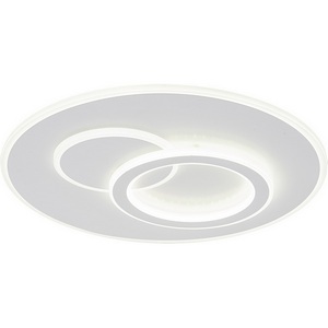 Изображение товара Потолочный светодиодный светильник с пультом (ночной режим) Escada Rung 10296/3LED 65Вт, металл/акрил, белый