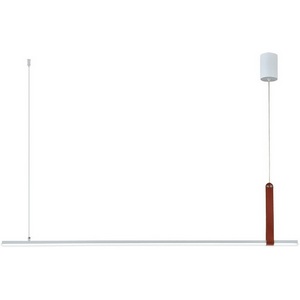 Изображение товара Подвесной светодиодный светильник Escada Alliance 10297/1LED White 45Вт, кожа/металл/силикон, белый