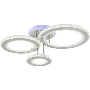 Изображение товара Потолочная люстра (+ночной режим) светодиодная Escada Venus 10297/3LED BL 73Вт, с ПДУ, металл/акрил, хром/прозрачный