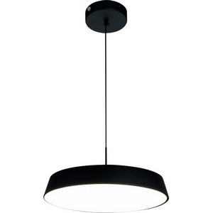 Изображение товара Подвесной светодиодный светильник Escada Simply 10301/1LED Black 70Вт, изменение цветовой температуры с помощью выключателя, металл/акрил, черный