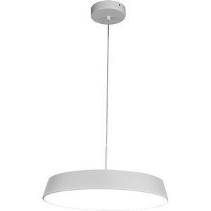Изображение товара Подвесной светодиодный светильник Escada Simply 10301/1LED White 70Вт, изменение цветовой температуры с помощью выключателя, металл/акрил, белый