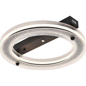 Изображение товара Потолочный светодиодный светильник (ночной режим) Escada Ambience 10302/1LED 65Вт, с ПДУ, металл/акрил, черный/прозрачный