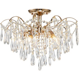 Изображение товара Потолочная люстра хрустальная на штанге E14*40W Escada Aurea 1124/5PL с подвесками