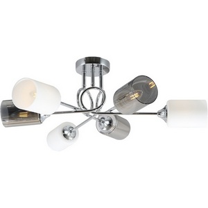 Изображение товара Потолочная люстра на штанге Escada Duo 1126/6PL 6х40Вт E14, металл/стекло, хром