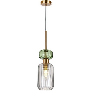 Изображение товара Подвесной светильник Escada Gloss 1141/1S Green/Clear E14*60W Antique copper/Green/Clear