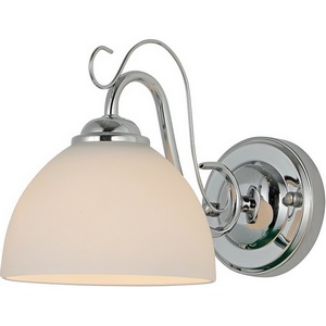 Изображение товара Бра Escada Essay 1x40Вт E27, металл/стекло, хром, белый матовый плафон