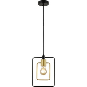 Изображение товара Подвесной светильник Escada Interval 1165/1S 1x40Вт E27, металл, черный/золото