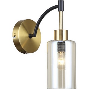 Изображение товара Бра Escada Lyrics 1x40Вт E14, металл/стекло, бронза/черный, прозрачный плафон