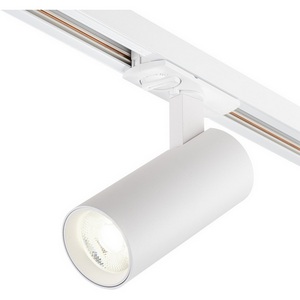 Изображение товара Трековый светильник однофазный 220V Escada 20002 20002TRA/02LED SWH 15Вт, металл, белый матовый