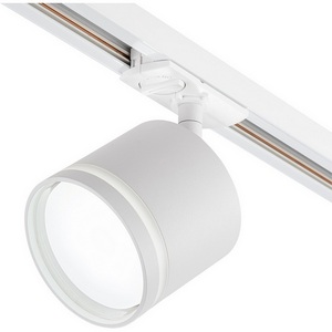Изображение товара Трековый светильник однофазный 220V Escada 20009 1x15Вт GX53, металл, белый матовый