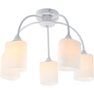 Изображение товара Потолочная люстра Escada Ipomea 2102/5P 5x60Вт E27, металл/стекло, белый, матовый плафон