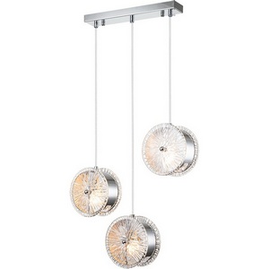 Изображение товара Подвесной светильник Escada Madeira 2105/3S 3х40Вт Е14, металл/стекло, хром