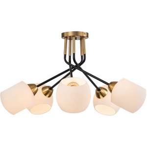 Изображение товара Потолочная люстра на штанге Escada Bond 2113/5P E27*40W Copper/Black