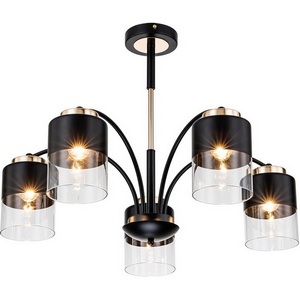 Изображение товара Потолочная люстра на штанге Escada Riche 2121/5P E27*40W Black/Gold