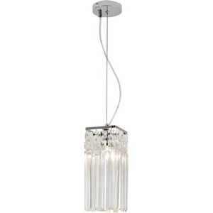 Изображение товара Подвесной светильник Escada Chamarel 2129/1S 1x60Вт E14, металл/хрусталь, хром