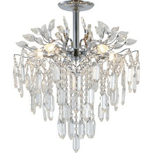 Изображение товара Потолочная люстра на штанге Escada Neda 2135/5P Chrome 5x40Вт E14, металл/хрусталь, хром/прозрачный
