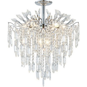 Изображение товара Потолочная люстра на штанге Escada Neda 2135/8P Chrome 8x40Вт E14, металл/хрусталь, хром/прозрачный