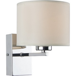 Изображение товара Бра Escada Hotel 550/1A 1x60Вт E27, металл/ткань, хром/белый