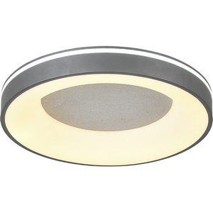 Изображение товара Потолочный светодиодный светильник с пультом (ночной режим) Escada Lemma 627/A LED 68Вт, металл/акрил, серебро/белый