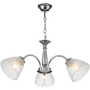 Изображение товара Подвесная люстра 658/3PL E27*40W Escada Freesia Chrome с подвесками
