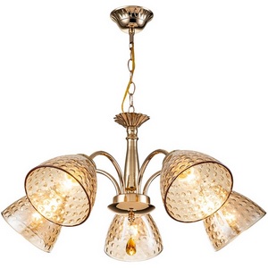 Изображение товара Подвесная люстра 658/5PL E27*40W Escada Freesia Gold с подвесками