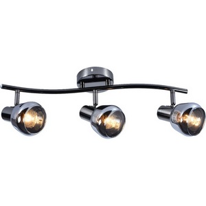 Изображение товара Настенно-потолочный спот Escada Canto 677/3P 3x40Вт E14, металл/стекло, темный хром