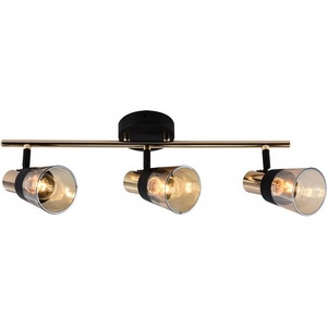 Изображение товара Настенно-потолочный спот Escada Brandy 684/3P 3x40Вт E14, металл/стекло, чёрный/золото