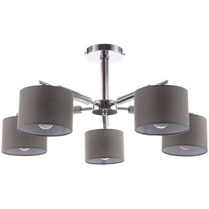 Изображение товара Люстра потолочная на штанге E27*60W Chrome/Grey Escada Isabel 700/5P