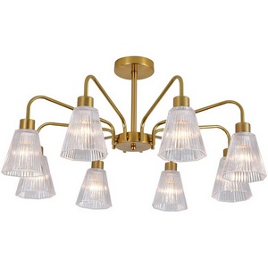 Изображение товара Потолочная люстра на штанге Escada Berzelia ES0000029 150001/8R E14*40W Copper