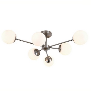 Изображение товара Потолочная люстра на штанге 150008/6R E27*60W Satin nickel Escada Roshe ES0000069