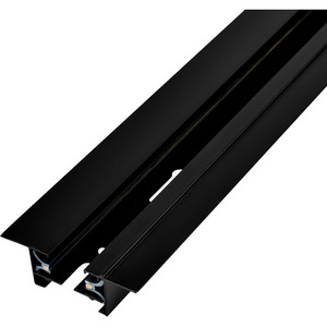 Изображение товара Встраиваемый шинопровод под гипсокартон однофазный металл/медь, черный, 1 метр Escada Prima ESTR10007