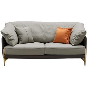 Изображение товара Диван ESF ARTE NAPPA SF035 (2-х местный) серый 6623-темно серый /Кожа