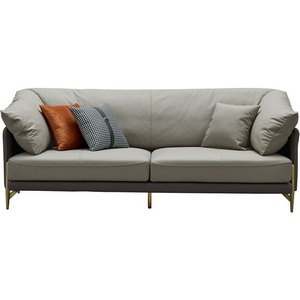 Изображение товара Диван ESF ARTE NAPPA SF035 (3-х местный) серый 6623-темно серый /Кожа