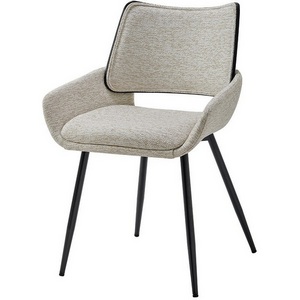 Изображение товара Стул ESF JY6286X-T2 бежевый #OTE TOPIC103/черный/Ткань,Дерево,Шпон,Металл