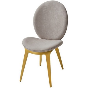 Изображение товара Стул ESF CAVA GY8029 бежевый/нерж.сталь/Ткань,Нержавеющая сталь