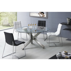 Изображение товара Стол с закругленными углами на 6 персон ESF BZ-951 (круглая столешница, 3 ножки)