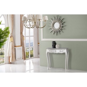 Изображение товара Консоль с ящиком MUR27 серебро ESF MUR27-silver (прямоугольная столешница, 4 ножки)