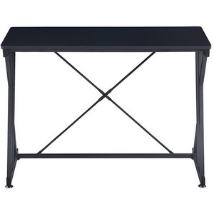 Изображение товара Стол с закругленными углами TINK BKW черный ESF black (прямоугольная столешница, I I-образная опора)