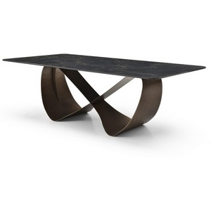 Изображение товара Стол DT9305FCI (240) черный керамика VERSUS 2 (Heijinhua)/бронзовый ESF 5707