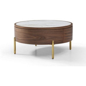 Изображение товара Стол журнальный CT6057CS (D80) белый керамика (LIUJINBAI) ESF 5768