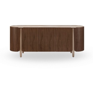 Изображение товара Буфет SELECT 3138 глянцевая керамика ТОСКАНЕ/орех/золото ESF 5895