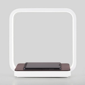 Изображение товара Настольная лампа светодиодная беспроводная светодиодная с беспроводным ЗУ и регулировкой яркости Eurosvet Frame 80502/1 коричневый