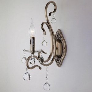 Изображение товара Бра 12505/1 античная Eurosvet 12505 бронза подсвечник с подвесками