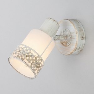 Изображение товара Спот 20025/1 белый с золотом Eurosvet 20025-20026