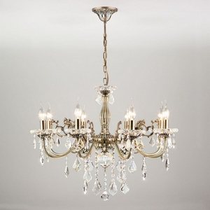 Изображение товара Подвесная люстра 3281/8 античная бронза/прозрачный Eurosvet 3281 бронза подсвечник